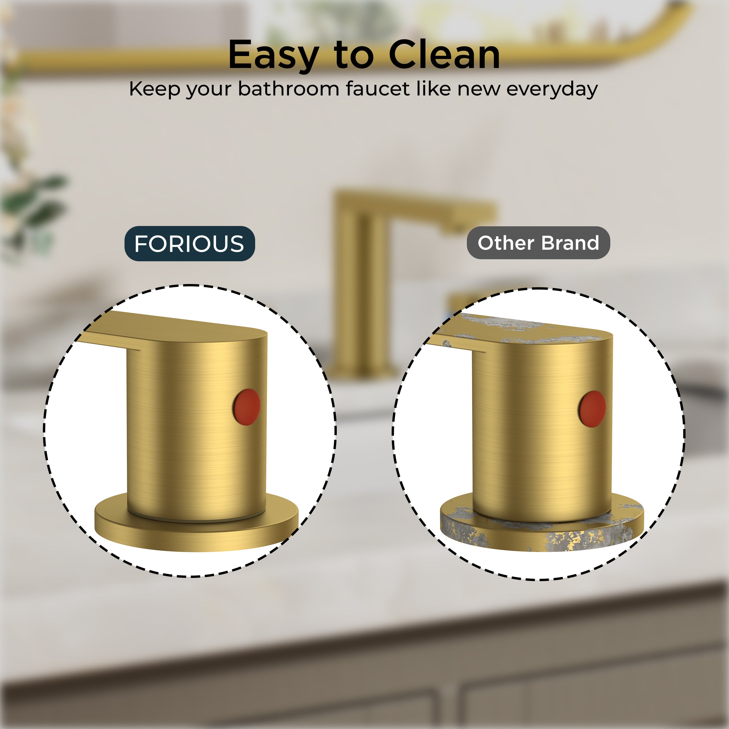 FORIOUS 8 Inch Bathroom Faucet 3 Hole, 2 Handles for Vanity ORB| 2 Handles Bathroom Sink Faucet with Pop-up Drain and 24" cUPC Lines, Fits 6-12 Inch 3 Hole Install, for RV Laundry Sink