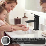 FORIOUS Bathroom Faucet 1 Hole Single Handle Vanity Faucet Brushed Nickel | 304 stainless steel, NSF/ANSI/CAN 61+372 and cUPC, lead-free, leakproof, water saving, for rv, lavatory, modern farmhouse