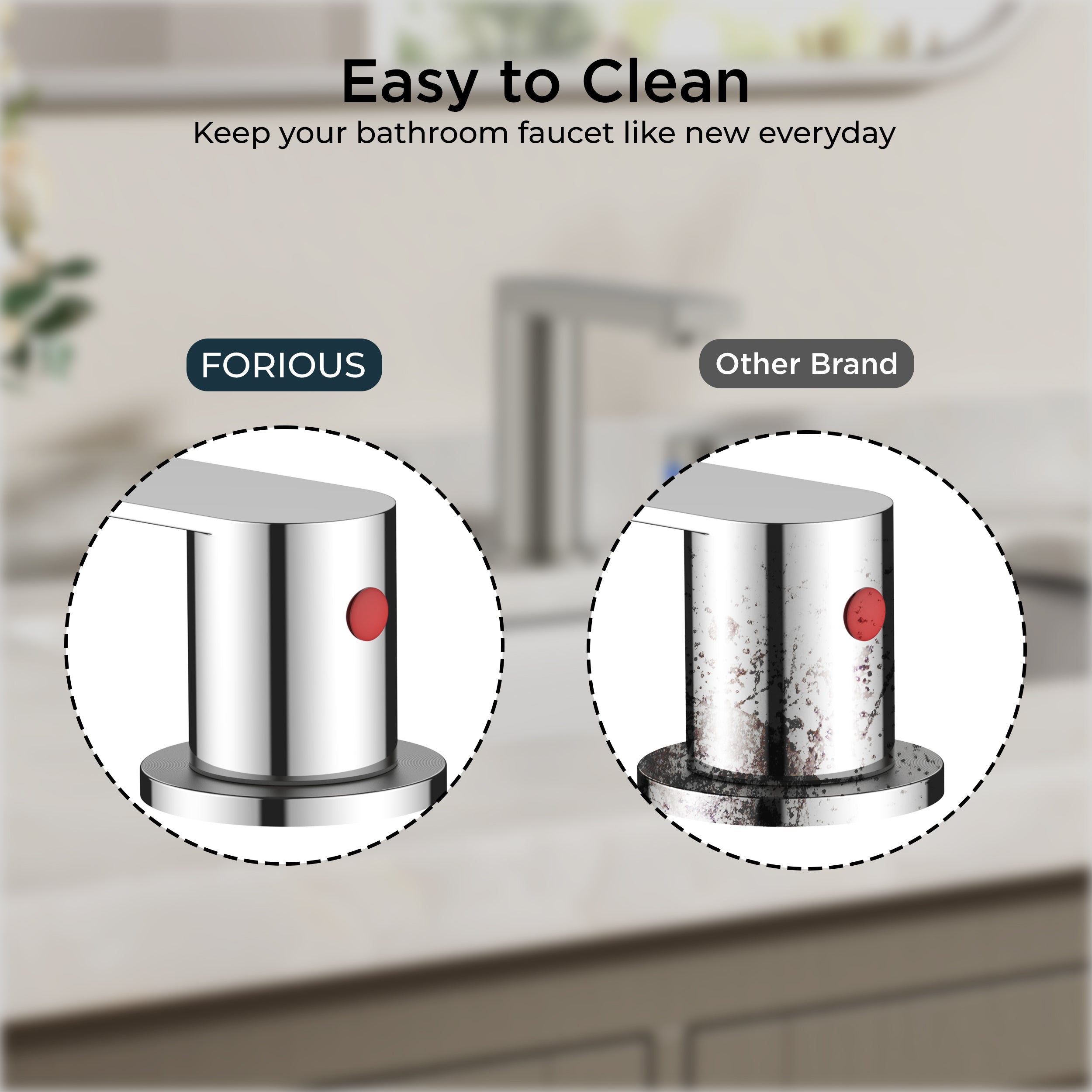 FORIOUS 8 Inch Bathroom Faucet 3 Hole, 2 Handles for Vanity ORB| 2 Handles Bathroom Sink Faucet with Pop-up Drain and 24" cUPC Lines, Fits 6-12 Inch 3 Hole Install, for RV Laundry Sink