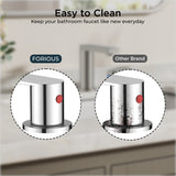 FORIOUS 8 Inch Bathroom Faucet 3 Hole, 2 Handles for Vanity ORB| 2 Handles Bathroom Sink Faucet with Pop-up Drain and 24" cUPC Lines, Fits 6-12 Inch 3 Hole Install, for RV Laundry Sink