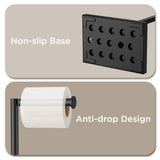 FORIOUS Toilet Paper Holder Stand with Weighted Base, Bruhed Nickel