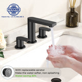 FORIOUS 8 Inch Bathroom Faucet 3 Hole, 2 Handles for Vanity ORB| 2 Handles Bathroom Sink Faucet with Pop-up Drain and 24" cUPC Lines, Fits 6-12 Inch 3 Hole Install, for RV Laundry Sink