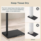 FORIOUS Toilet Paper Holder Stand with Weighted Base, Bruhed Nickel