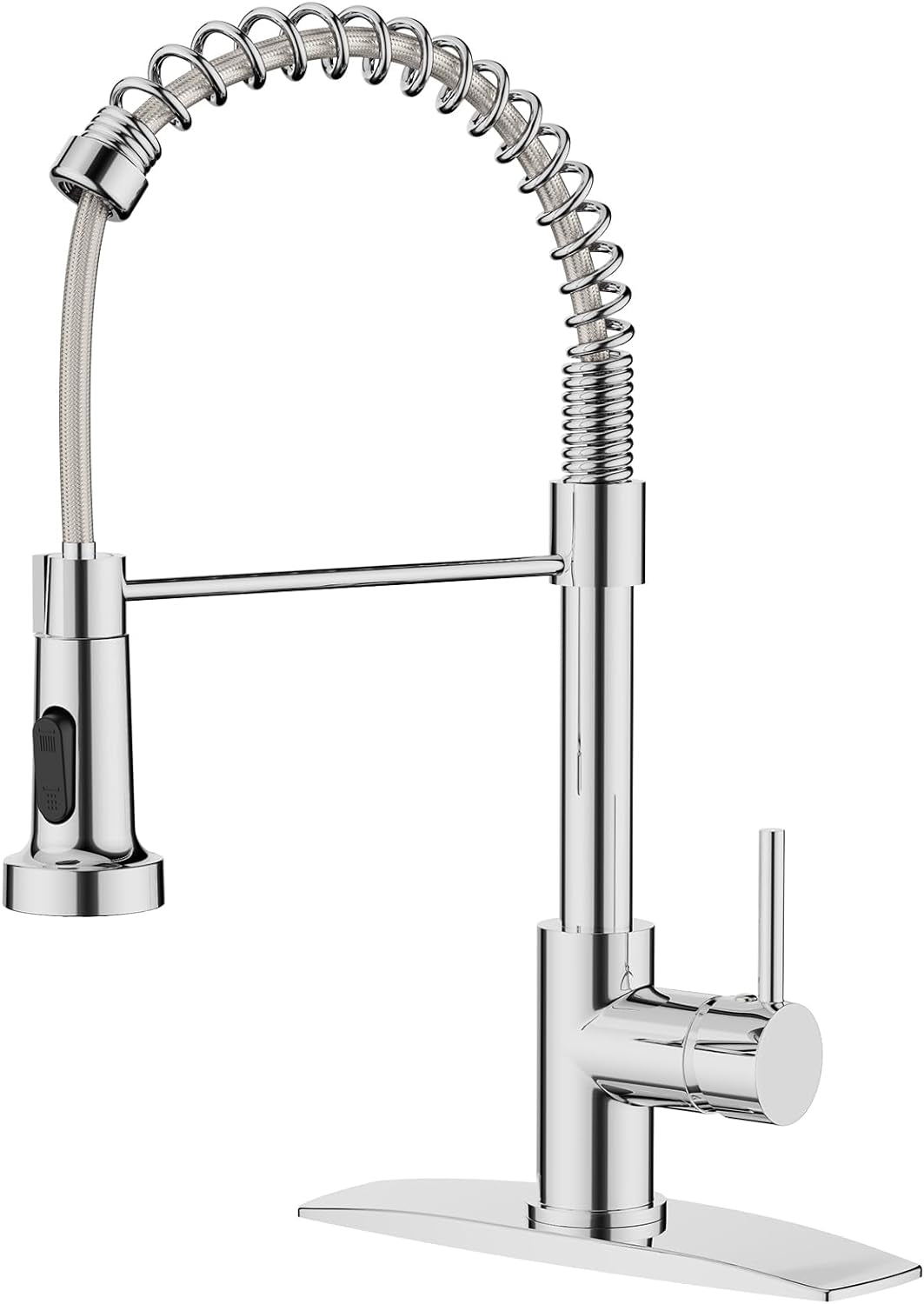 FORIOUS Kitchen Faucet with Pull Down Sprayer 1 or 3 Hole for Farmhous ...