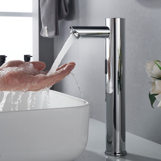 Forious Max Black Touchless Vessel Bathroom Sink Faucet