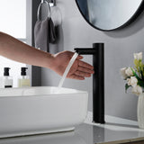 Forious Max Black Touchless Vessel Bathroom Sink Faucet
