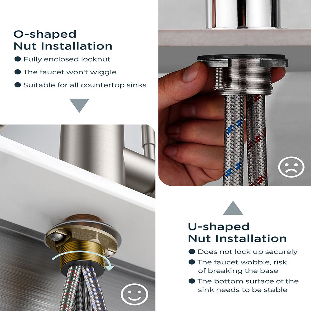 Kitchen Faucets  Touchless Waterfall with Pull Down Sprayer, Stainless Steel Kitchen Sink Faucet 3 in 1 Function, Waterfall Modern Faucet for Kitchen Sink