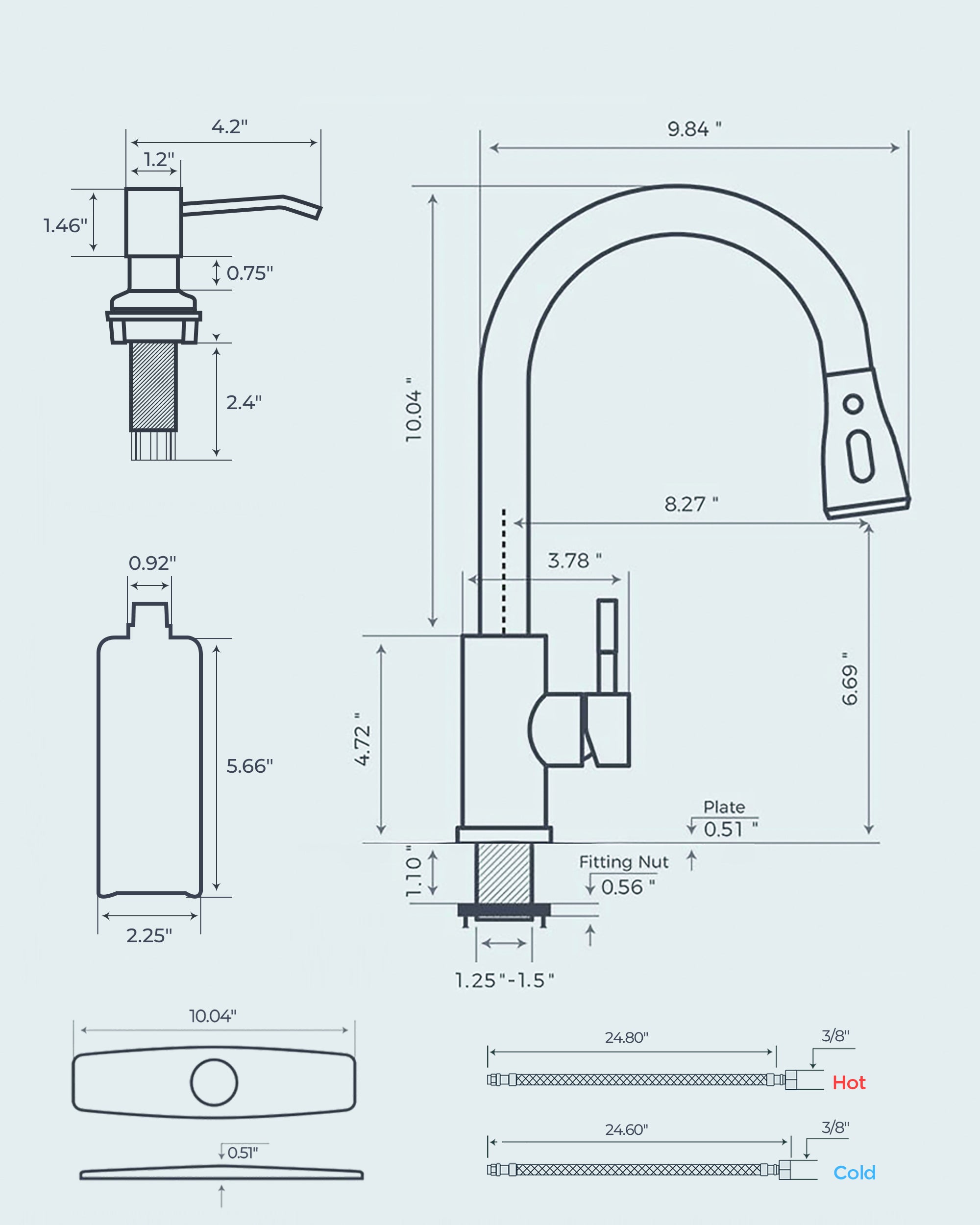FORIOUS Black Touchless Kitchen Faucet with Soap Dispenser, Hands-Free, Smart Motion Sensor, Contemporary Bar Sink Faucet with Pull Down Sprayer for Farmhouse RV Camper
