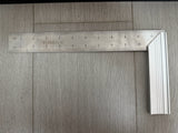 FORIOUS Stainless Steel Try Square, 30cm, Aluminum Alloy Base