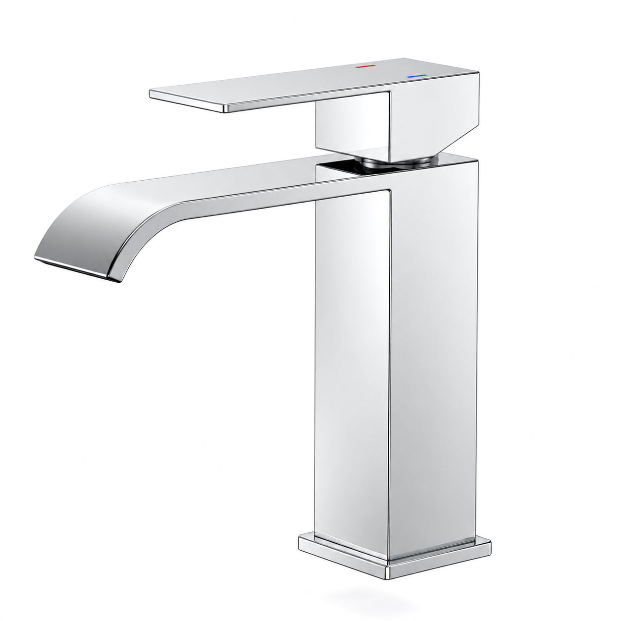 FORIOUS Single Handle Bathroom Faucet 1 Hole Vanity Faucets Matte Black