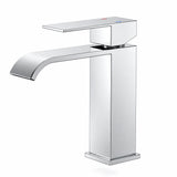 FORIOUS Single Handle Bathroom Faucet 1 Hole Vanity Faucets Matte Black