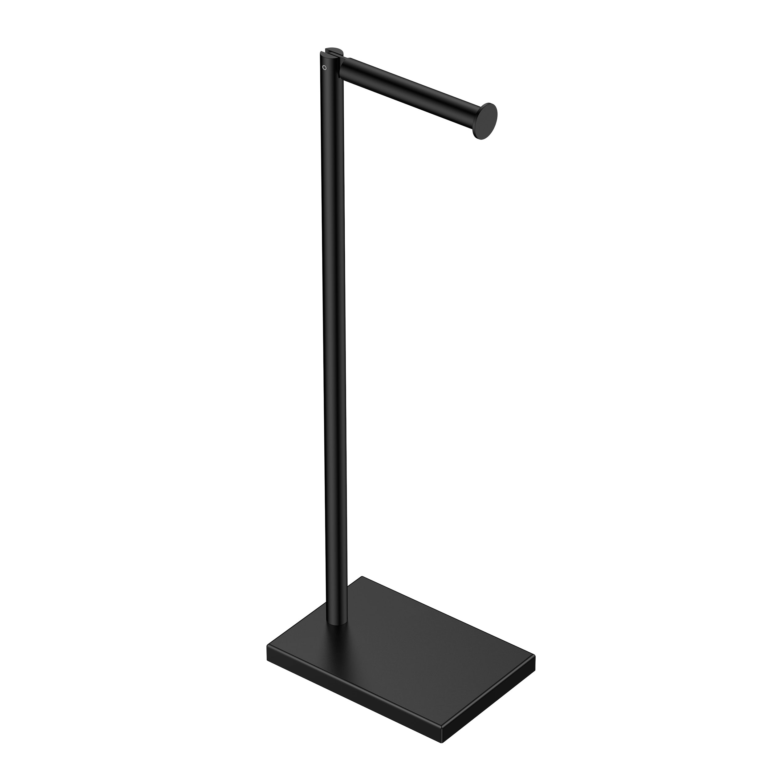 FORIOUS Toilet Paper Holder Stand with Weighted Base, Bruhed Nickel