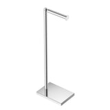 FORIOUS Toilet Paper Holder Stand with Weighted Base, Bruhed Nickel