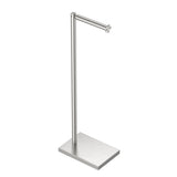 FORIOUS Toilet Paper Holder Stand with Weighted Base, Bruhed Nickel