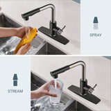 FORIOUS  Kitchen Sink Faucet with Pull Down Sprayer Single Handle  Stainless Steel