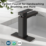 FORIOUS Bathroom Faucet 1 Hole, Single Handle Bathroom Sink Faucets Bronzed