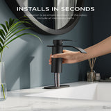 FORIOUS Waterfall Bathroom Faucet 1 Hole with Metal Pop up Drain