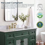 FORIOUS Bathroom Faucet 3 Hole Vintage 8 inch Widespread Sink Antique Brass | 6-12 inch 3-hole Install, 2 Cross Handle Antique Bathroom Sink Faucet for Vanity RV Farmhouse with Drain and Supply Lines